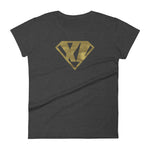 Load image into Gallery viewer, XI Super Human - Gold | Feminine Cut T-Shirt
