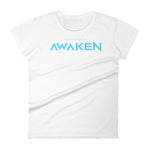 Load image into Gallery viewer, THR Awaken | Feminine Cut T-Shirt - White
